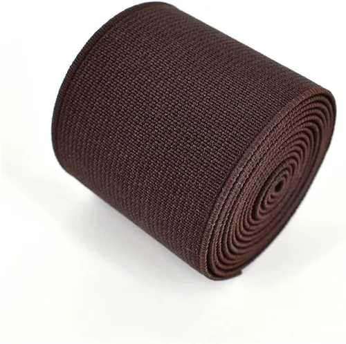 Vista 17 de 1 rollo de cordón elástico plano de 1.5 pulgadas de ancho por 3 yardas de banda elástica sarga de doble cara (#1 Blanco)