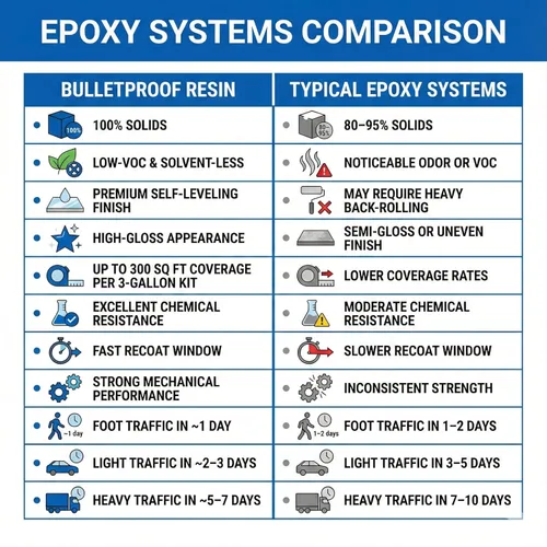 Vista 4 de BP Resins: Single Shot Kit de resina epoxi 100% sólidos (3 galones) sin disolventes, acabado de capa brillante de dos componentes - ¡Bajo COV! Uso