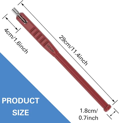Vista 3 de CKAuto - Herramienta para instalar/extraer vástago de válvula de neumático con herramienta para núcleo de válvula de neumático, herramienta
