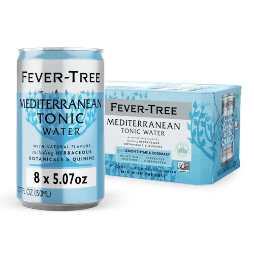 Vista 15 de Fever-Tree Botellas de vidrio de agua tónica, flor de saúco, 163.2 onzas líquidas