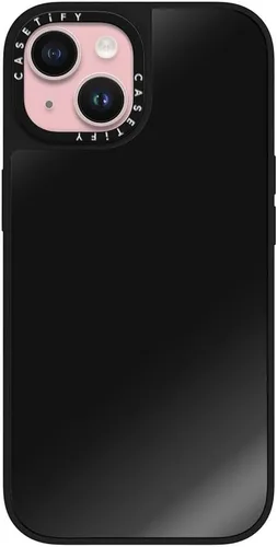 Vista 40 de CASETiFY Funda de espejo para iPhone Air [Reflejante/Compatible con Magsafe / Protección contra caídas de 4.9 pies de grado militar 1X] - Negro