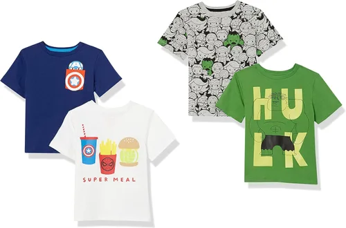 Vista 52 de Amazon Essentials Disney Marvel Camisetas de manga corta para niños y niños pequeños de Star Wars (cebra previamente manchada), paquetes