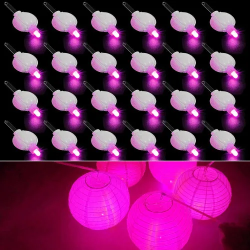 Vista 23 de 24 mini luces LED, globos de luz LED para linternas de papel, huevos de Pascua, fiesta de cumpleaños, boda, Halloween, decoración de Navidad, duran