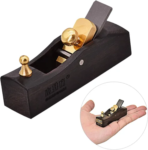 Vista 8 de Mini cepilladora de madera - Cepilladora manual de 3.2 pulgadas para carpintería, plano de corte de madera de fondo plano, plano de mano de bloque