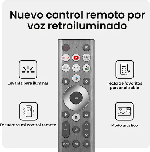 Vista 15 de Hisense Serie S7N CanvasTV de 55 pulgadas QLED 4K Dolby Vision HDR Google Smart TV (55S7N) - 144Hz, modo artístico, panel antirreflejos, pantalla