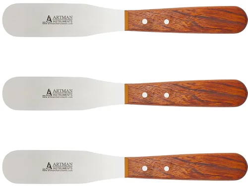 ARTMAN INSTRUMENTS Espátula de laboratorio dental – 8 pulgadas 11R recto juego de 3 – herramientas de mezcla de yeso y alginato de acero inoxidable