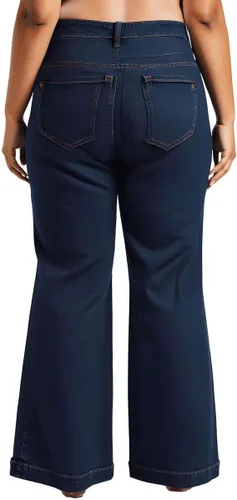 Vista 3 de Jessica Simpson Womens True Love Trouser Wide Leg Jean Plus