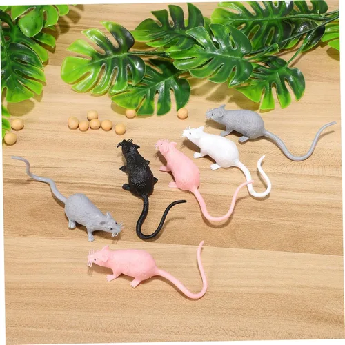 Vista 8 de VANZACK 16pcs Realistic Fake Rat Mice for Halloween Cute Miniature Garden Ornaments Safe Material for Home Decoration and Pranks