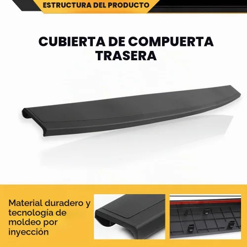 Vista 3 de CNNELL Tapa de moldura para portón trasero, protector superior de moldura compatible con Chevy Silverado GMC Sierra (1500) 2014-2018/Compatible
