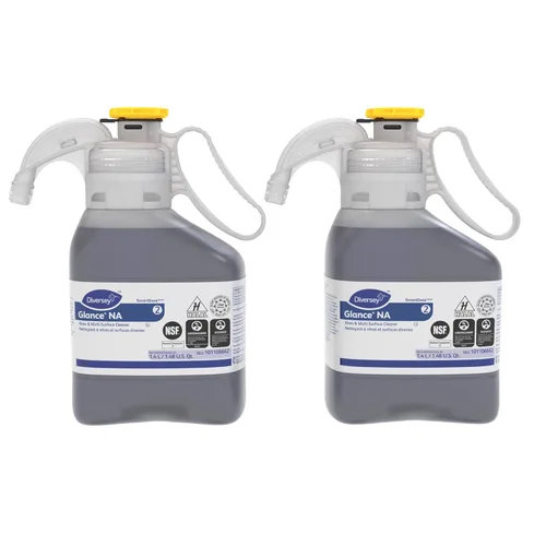 Vista 6 de GLANCE 101106662 Limpiador de vidrio y multisuperficie sin amoníaco, para ventanas sin rayas, concentrado líquido SmartDose, 1.4 litros