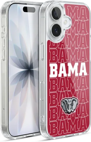 Vista 357 de Head Case Designs Funda de gel suave con licencia oficial de la Universidad de Alabama UA Collage compatible con Apple iPhone 13 Pro Max
