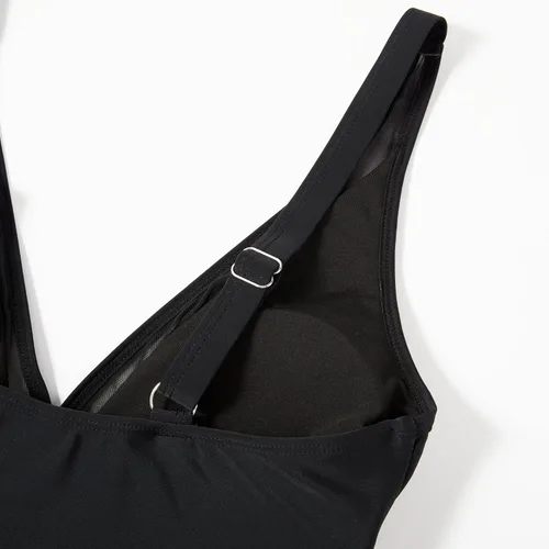 Vista 6 de SUUKSESS Traje de baño sexy de malla con control de abdomen para mujer