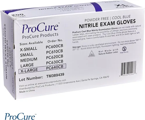 Vista 8 de Guantes desechables de nitrilo – Paquete de 2,000 unidades, sin polvo y látex, guantes de examen médico