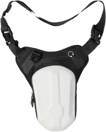 Bolsa de muslo para motocicleta, bolsa de poliuretano termoplástico impermeable, hebilla resistente, correa ajustable para las piernas, cierre de