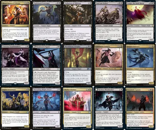 Vista 3 de Elite Mardu Vampire Commander Deck - Licia - Negro Rojo Blanco - EDH - 100 cartas - Magic The Gathering Deck - Muy fuerte