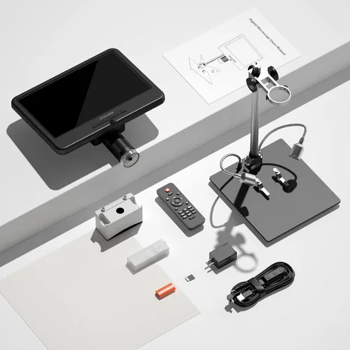 Vista 9 de JL210 Microscopio Digital de 10.1'' para Adultos, Microscopios de Moneda con Vista Completa para Monedas con Errores, Microscopios de Soldadura