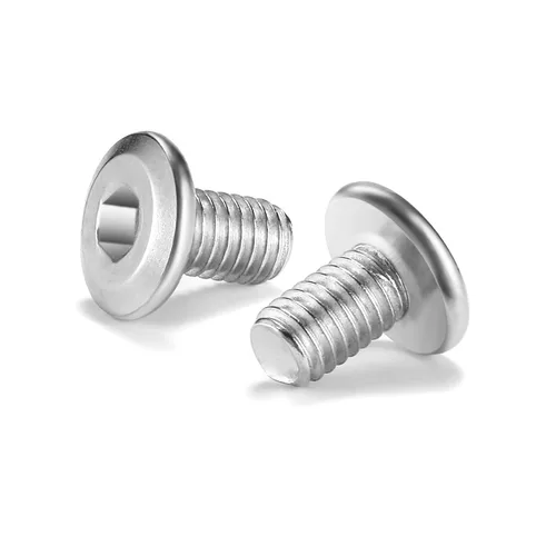 Vista 27 de M5 x 6mm 10 piezas de tornillos de cabeza plana con casquillo hexagonal, acero inoxidable 304 18-8, rosca completa, de SG TZH (con llave hexagonal)