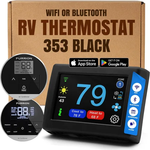 Vista 30 de MICRO-AIR EasyTouch - Termostato digital de repuesto para autocaravana, programable y fiable, habilitado para WiFi y Bluetooth, termostato