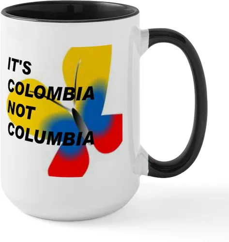 Vista 35 de CafePress - ITS COLOMBIA NOT COLUMBIA - FLAG Mugs - Coffee Mug, Large 15 oz. White Coffee Cup