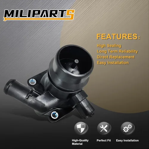 Vista 4 de Ensemble de carcasa de termostato refrigerante de motor MILIPARTS, compatible con Buick Encore 2013-2020 Chevy Cruze 2011-2016 OE 55579010 25200455