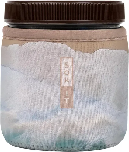 Vista 63 de Sok It IceCreamSok Cubierta de Neopreno Aislante (Floral Abstracto, Pintas de Helado Rectas)