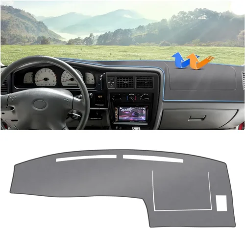 Vista 23 de Autorder Tapete de cubierta de tablero para Dodge Ram 1500 2500 3500 2019-2023 2024 2025 2026 Accesorios Cubierta de salpicadero de franela