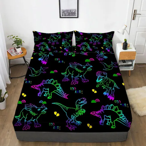 Vista 16 de Juego de Sábanas de Cama Individual para Niñas con Diseño de Axolotl Rosa - Ropa de Cama 3D Kawaii de Océano - Juego de Sábanas de Microfibra Super
