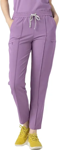 Mediclo Pantalones médicos médicos para mujer - Sicilia 7 bolsillos Pintuck pierna cónica ecológica sostenible FYSEL tela ropa de trabajo