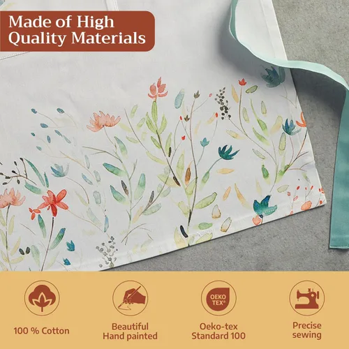 Vista 3 de Maison d' Hermine Delantal 100% de algodón para mujeres con bolsillo de cocina delantal de chef para hombres, decoración de Pascua