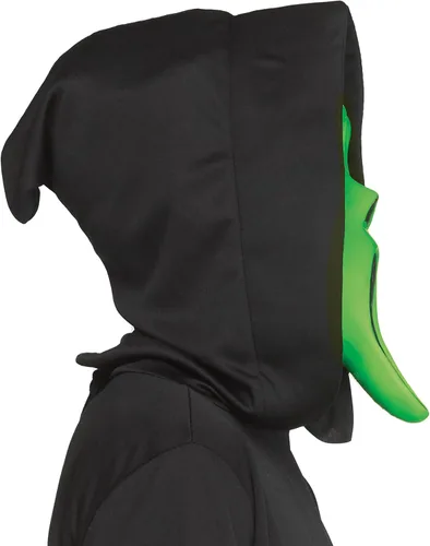 Vista 2 de Fun World - Máscara fluorescente para adulto con cara de fantasma verde ácido