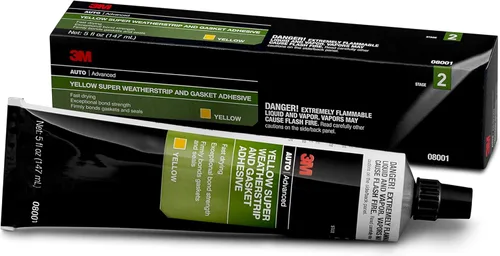 Vista 12 de 3M, 08008, adhesivo negro para burletes y juntas súper resistente, 5 fl oz, 1 por paquete