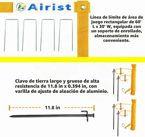 Vista 5 de Red de Voleibol de Servicio Pesado para Exteriores con Sistema de Acero Anti-Combado, Postes de Aluminio Ajustables, Juego de Redes Profesionales