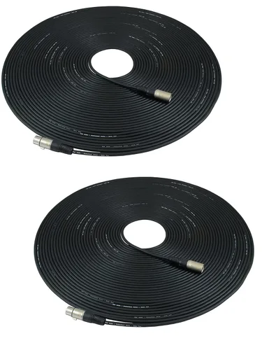 Vista 19 de GLS Audio Cables de conexión de cable de micrófono de 25 pies - XLR macho a XLR hembra cables de micrófono negro - Cable de serpiente de micrófono