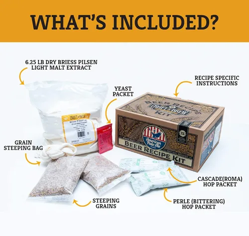 Vista 2 de Craft a Brew - Kit de recetas de cerveza - American Pale Ale - Recarga de ingredientes de elaboración casera - Suministros para hacer cerveza