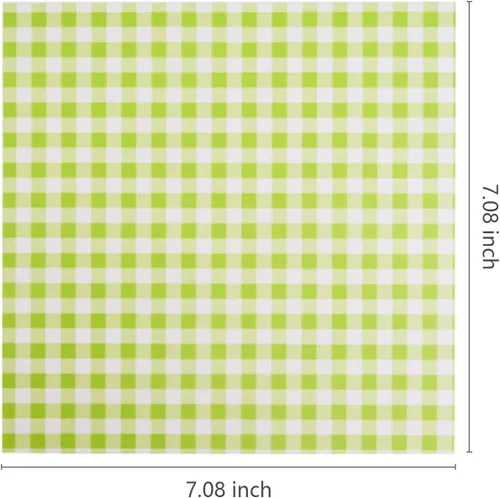Vista 2 de 150 hojas de papel encerado, papel de envoltura para sándwich, papel de envoltura a prueba de grasa, papel pergamino, freidora de aire, forro