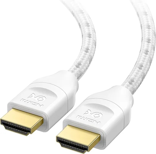 Cable Matters Certificado HDMI de ultra alta velocidad Cable HDMI trenzado de 48 Gbps 8K de 13.1 pies con 8K 60Hz, 4K 240Hz y soporte HDR para PS5,