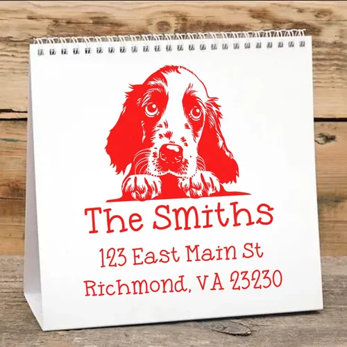 Vista 104 de Sello de alta calidad para cachorros Airedale Terrier – Sello de dirección personalizado – Ideal para los amantes de los perros – Elección de 5