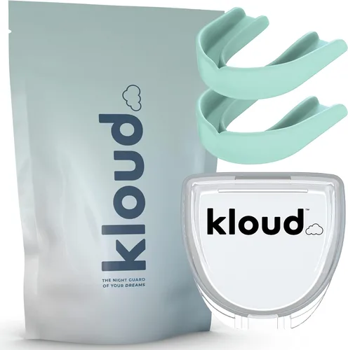 Vista 7 de Kloud Night Guard - Protector bucal para apretar los dientes y rechinar los dientes, paquete de 2 protectores bucales dentales moldeables