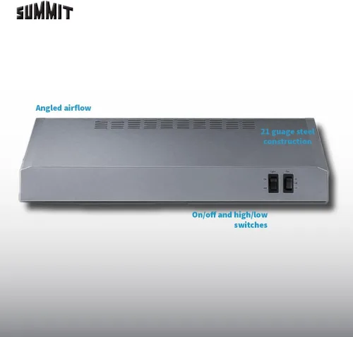 Vista 7 de Summit HC20SS - Campana extractora convertible para debajo del gabinete, 20 pulgadas, campana extractora convertible, acero inoxidable