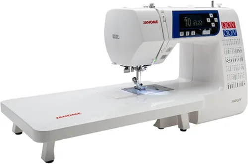 Vista 3 de Janome 3160QOV Quilts of Valor Full-Size Quilting Sewing Machine with 60 Built-In Stitches, 6 One-Step Buttonholes, and Backlit LCD Screen (White)