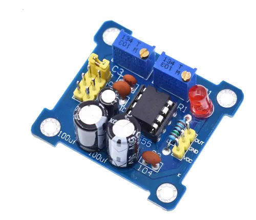 NE555 Generador de pulso Pulso Starter Ciclo de trabajo y frecuencia ajustable Módulo DIY Kit Oscilador Generador de señal de onda cuadrada