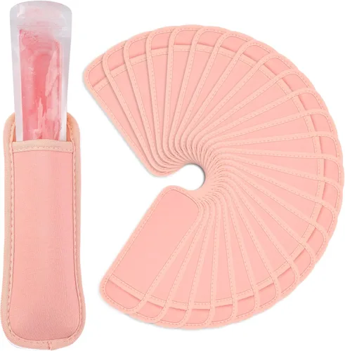 Vista 11 de JANYUN Paquete de 24 bolsas reutilizables para paletas de hielo, mangas anticongelantes, 8