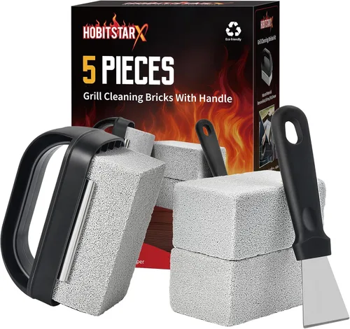 Vista 9 de Kit de limpieza de plancha para accesorios de plancha Blackstone - Kit de limpieza de plancha de 12 piezas - Juego de limpiador de parrilla