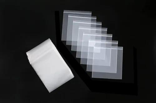 Vista 8 de 500 piezas de mini bolsas con cremallera de 2 x 2 pulgadas Bolsas pequeñas con cremallera Bolsa de plástico pequeña Bolsa para joyas