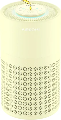 Vista 10 de AIRROMI Purificador de aire para dormitorio con A2001 beige cremoso