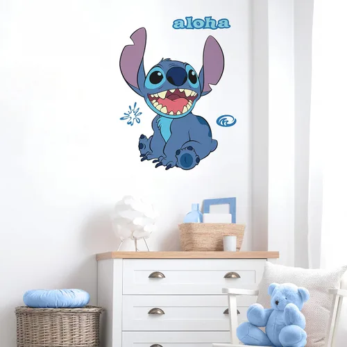 Vista 7 de Calcomanías de pared gigantes de Disney Stitch para despegar y pegar de RoomMates, RMK5110GM