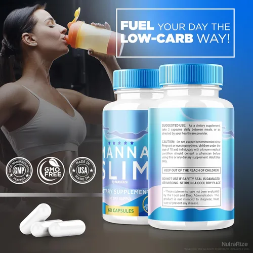 Vista 8 de NutraRize Cápsulas Manna Slim, apoyo oficial de MannaSlim para perder peso, fórmula totalmente natural para transformar tu cuerpo de forma saludable