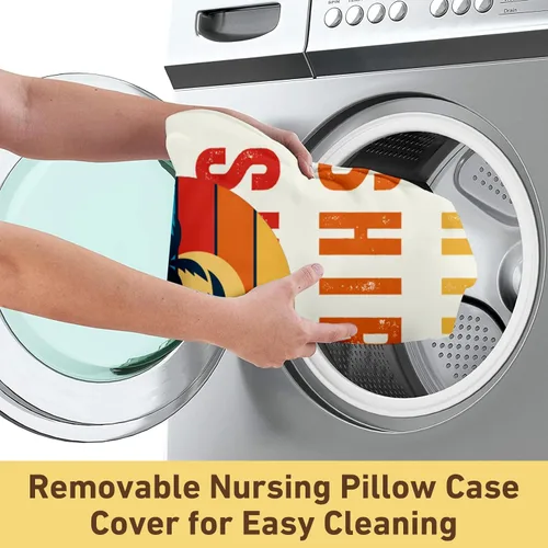 Vista 4 de Dyoart Funda de almohada de lactancia para bebé, regalos personalizados para bebés de 0 a 3 años, ultra suave, cómoda, transpirable, impresiones