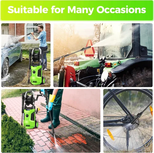 Vista 8 de Potable con tubo de 33 pies, 4 boquillas, lo mejor para el hogar/coches/vallas/ventanas, hierba