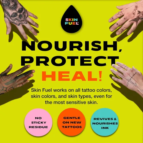 Vista 5 de Crema de cuidado posterior para tatuajes – Ungüento de tatuaje con manteca de karité, hierba de San Juan y lavanda – Ungüento curativo multiusos